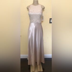 Scott McClintock Vtg long pale pink dress size 6